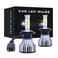 Auto koplampen 2 stks LED-koplampen met 4 zijden chips H7 H1 H3 H4 H8 H9 H11 9005 9006 9007 H13 880 881 H27 Conversiekit Koplamp1