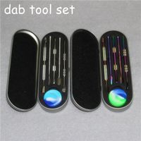 10 stücke Wachs Dabber Werkzeug DAB-Werkzeuge mit Silikon-Jar-Bar-Konzentrat Dabbertool-Glas-Reclaim-Fänger Ego DHL