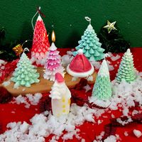 Ferramentas de artesanato Natal Vela de Natal DIY Papai Noel árvore de gesso Handmade Soap Silicone fazendo decoração do bolo