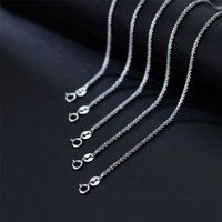 925 Sterling Silver Popcorn Chain Necklace For Women Jewelry On The Neck Long 40 45 50 55 60 70 80 CM Thick 2 MM Accessories 220209