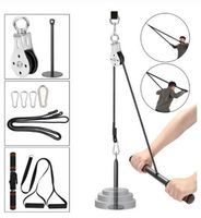 Home DIY Fitness Gym Pulley System Kit Loading Pin Lifting A...