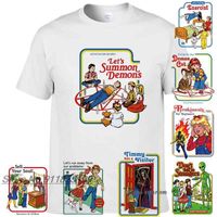 T-shirt da uomo e da donna Satana, panno per bambini malvagie, rituali del terrore, terrore, demoni, satanismismo, board witchcraft, inferno, angeli