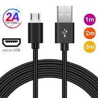 USB 2A Tipo C Cabo Cabo Cabo Micro USB para Galaxy Note9 S10 Huawei Phone Cable Cable Cabos Durável Para O Telefone Android com Saco de Opp