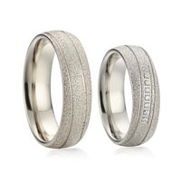 Wedding Rings Silver Bands Couple For Men And Women Alliance...