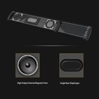 Bluetooth 5.0 Hoparlör TV PC Soundbar Subwoofer Ev Sineması Ses Bar A04