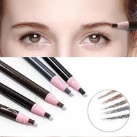 6 colores lápiz de ceja impermeable microblading pluma Pensión larga duración de la ceja mejora fácil desgaste ojo ceja tinte tinte tinte herramientas de maquillaje