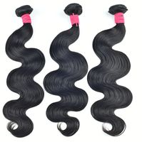 3 bundles of Brazilian human hair weave , virgin hair extens...