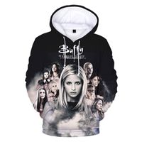 Buffy Slayer Slayer 3D Print Holdie Fullshirts Мужчины Женщины Мода Повседневная хип-хоп Пуловер Harajuku Streetwear Haity Y201123