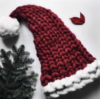 Women Autumn Winter Knitting Hat With Fluffy Ball Soft Cap P...