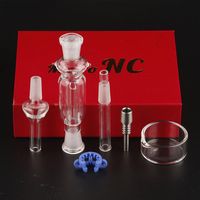 Micro NC 10mm mini bong Kit with GR2 Titanium glass tip Nail water pipes bongs oil rig dab rigs Vaporizer Gift Box a37