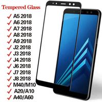 9D Tempered Glass Screen Protector on For Iphone 13 12 11 Pro XS Max Samsung Galaxy A5 A7 A9 J2 J3 J7 J8 A40 M10 M40 A6 A8 J4 J6 PlusProtectors Protective Steel Film Case