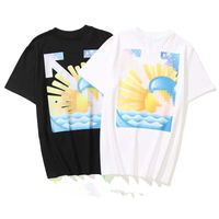 Brand Designer Spring Summer Tide Brand Fashion Personality Hip Hop Street Loose Casual Round Neck Men's and Women's Same Style Short Sleeve T-Shirt M L XL XXL