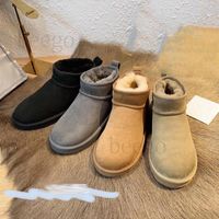 Ultra Mini Austr￡lia Australian cl￡ssico botas quentes EUA GS 585401 Bott￣o de neve Inverno de pele cheia de peles fofas de cetim de cetim