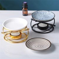 Romantico Tealight Candela Portacandele Aromaterapia Olio in ceramica Essenziale Incenso Aroma Diffusore Home Decor 211222