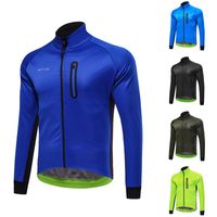 New Winter Warm Cycling Jacket Zipper Bicycle MTB Road Bike Clothing Windproof Waterproof Long Sleev