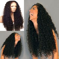 150% 180% Heavy Density 13X4 Mechanism Front Lace Wig Kinky Curly Human Hair Wigs For Black Women Factory Direct Sale