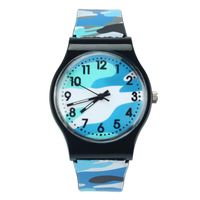Children's Watches Fashion Camouflage Children Kids Watch Quartz Wristwatch For Girls Boy Blue Reloj Mujer Drop 43