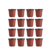 Planters Pots 30 / 50 / 100pcs 플라스틱 화분 통기성 정원 식물 꽃 냄비 즙이 많은 분지 - 직경 150 / 120 / 100 / 90mm