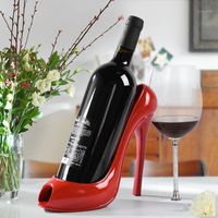 Zapato de tacón alto Soporte de vino Tinto Botella de vino Botella de rack Holder Holder Cesta de regalo Accesorios de Canasta Decoración para el hogar Herramienta de barra de cocina1