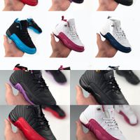 Hot Basketball Shoes Kids 12s XII Taxi Dark Grey Vivid Pink ...