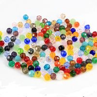32 FACETED 6mm BALL crystal glass quartz beads NEcklace brac...
