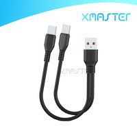 2 en 1 cargador rápido de tipo C USB Cable C 2A PVC alambre de carga rápida para Samsung Galaxy Android Teléfono de línea por cable xmaster
