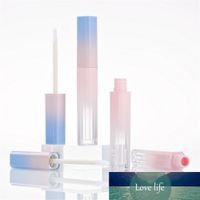 Butelki opakowań Pusta Lip Gloss Tube Różowa Niebieska Gradient Glazura DIY Lipstick Cosmetic Packing Container