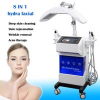 8 en 1 Máquina de oxígeno Facial Diamond Dermabrasion Oxygen Peel Hydro Dermabrasion Machine, para Spa Salon
