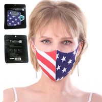 New Designer Amerikanische Flagge Gesichtsmaske Mode Staubfest Erwachsene Kinder Anti Staub Maske Promi Sonnencreme dünn atmungsaktiv USA Masksa41