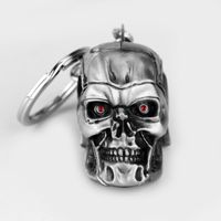 2020 Movie Terminator Keychain Coole 3D Form Metall Keychain Schlüsselring Legierung Metall Terror Skull Schlüssel Ringe Geschenk1