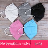 KN95 Maske Fabrik 95% Filter Bunte Maske Aktivierte Kohle Atmung Atemschutzventil 6 Layer Erwachsene Designer Gesichtsmaske Auf Lager Top Verkauf