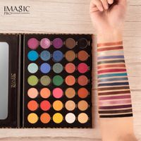 IMAGIC 35 color eyeshadow palette waterproof matte glitter e...