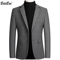 Bolubao Anzug Brand New Herren Blazer Luxus Wolle Dicke Männer Klassische Business Anzüge Jacke Männliche Luxuriöse Slim Blazer Y201026
