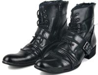 Factory Outlet Högkvalitativa Mars Martin Boots Nya List Fashion Tooling Mäns Äkta Läder Cowboy Boots