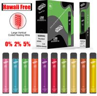 Authentische Vapordi Plus 600 Puffs Einzelne Einweg-Vape E-Zigarette 2ML-Mesh-Pod-Gerät 0% 2% 5% FROM 550MAH Batterie Energie 10 Farben Verify Code Hawaii-Schiff