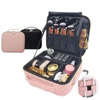 Female Manicure Makeup Organizer Luxury Makeup Bag Brush Tube Professional Make Up Beauty Case Brand Travel Mini Cosmetic Bag 220108