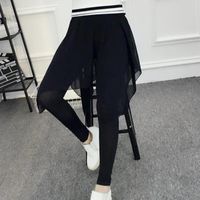 Yoga Outfits Pantalon d'été Noir Blanc Spring Coréen Vêtements Pour Femmes Couverture décontractée Pantalon Trousers pour filles