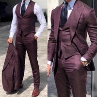 Classy Wedding Tuxedos Suits Slim Fit Bridegroom For Men 3 Pieces Groomsmen Suit Male Cheap Formal Business (Jacket+Vest+Pants 201014