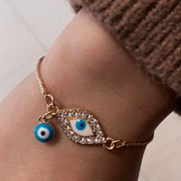 Devils Eye Charm Armband Modeschmuck Frauen Kette Strass Verstellbare Überzogene Gold Wrap Neues Muster 2 99LX F2B