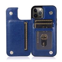 Caso de couro de carteira de luxo para iPhone12 xs max 11pro xr caso de telefone móvel para Samsung S20 Note20 A71