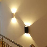 Moderne LED-wandverlichting 6W AC85-265V rechthoekig wit armatuur Lamp Wand gemonteerde indoor decoratie Lichte badkamer spiegel koplamp