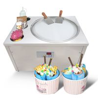 Equipo de procesamiento de alimentos de encimera de escritorio comercial US WH Mini Stir Fried Hele Cream Machine con refrigerante completo