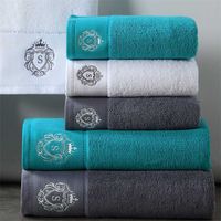 100% Pakistan Cotton Satin Face Towel Adults Baby Hand Embroidered Luxury Crown Hand Face Bathroom Towel Set Beach Towel 220115