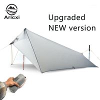 Tenda de chuva leve à prova d'água 15D Silicone Coating Nylon Camping Shelter Canopy Rainfly Tarp Lightweight