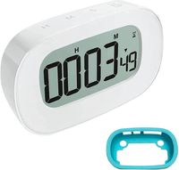 Таймер секундомер и кухонные часы, большой ЖК-дисплей, цифровые часы обратного отсчета Магнитная задняя, ​​12H / 24H Дисплей