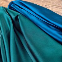 Tyg mjuk fast silkeslen satin av mätaren, charmeuse foder för klänning, svart, vit, marinblå, blå, grön, guld, rosa