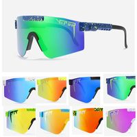 2021 Pit Viper Nuevo Sport Original Google TR90 Gafas de sol polarizadas para hombres / Mujeres Al aire libre A prueba de viento Eyewear 100% UV Lente espejo superior de calidad