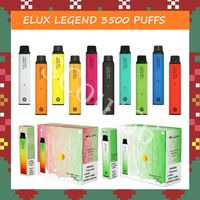 Elux Legend 3500Puffs monouso VAPE e sigarette 2% penna 23Colors 1500mAh batteria vaporizzatore vaporizzatore bastone kit vapore da 10ml cartuccia pre-riempita dispositivo elfo bar puff bar