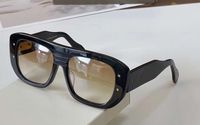 Rectangle Grand Lunettes de soleil pour hommes Black Brown Gradient Lens 2058 Sun Glasses UV400 Protection Eyewear avec boîte