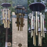 Decorative Objects & Figurines Outdoor Living Wind Chimes Yard Garden Tubes Bells Copper Antique Windchime Wall Hanging Home Decor Decoratio